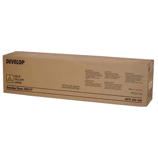 DEVELOP TN-611 (A0702D0) - originální toner, žlutý, 27000 stran