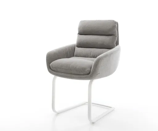 Jídelní židle Abelia-Flex s područkami strukturovaná látka