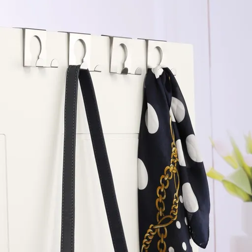 Haushalt international Nerezové háčky na dveře, 4 ks