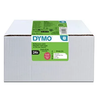 Dymo 2234184, 51mm x 19mm, multifunkční, snímatelné, bílé, originální papírové štítky, 24 x 500 ks