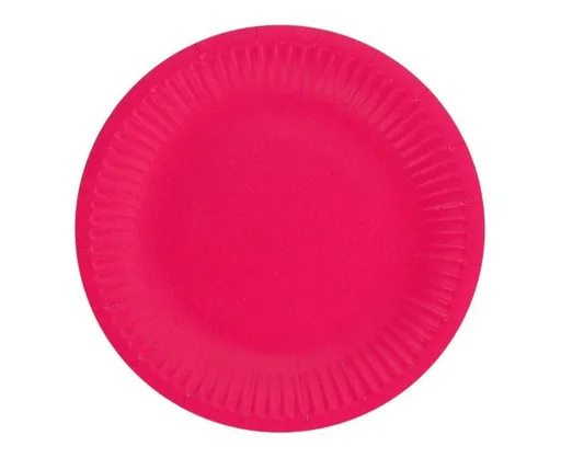 Talíře tmavě růžové 18 cm - 6 ks - GoDan