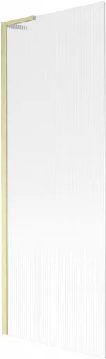 MEXEN/S Next L vanová zástěna FIX 70 x 150, proužky, zlatá kartáčovaná  895-070-000-03-09-55