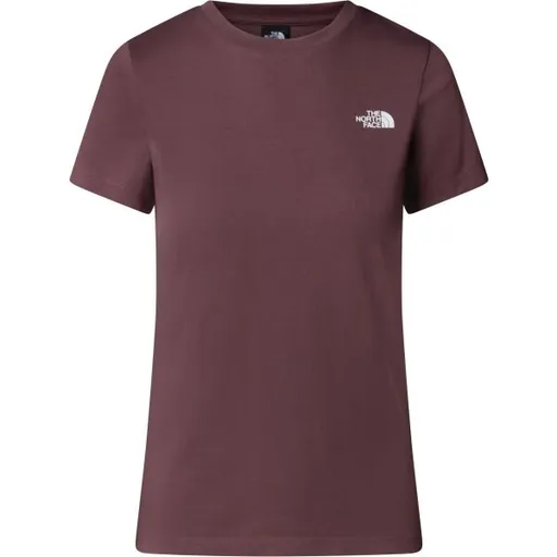 The North Face W S/S SIMPLE DOME SLIM TEE Dámské tričko, vínová, velikost