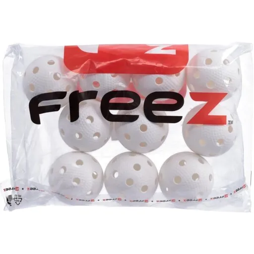 FREEZ PRIME II 10 PCS Florbalový míček, bílá, velikost