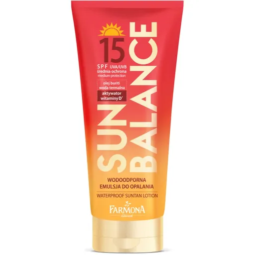 Farmona Sun Balance voděodolné mléko na opalování SPF 15 150 ml