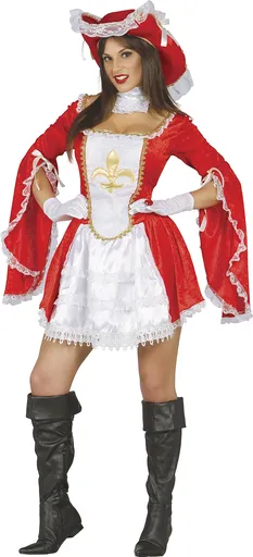 Guirca Kostým Mušketýrky Velikost - dospělý: M