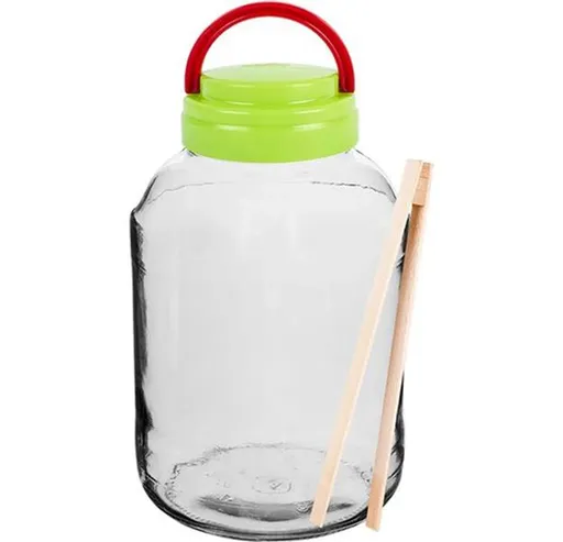 BROWIN Sklenice s víčkem a kleštěmi 3l