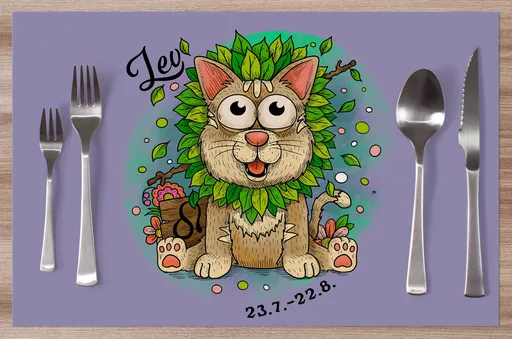 Prostírání Kočičí znamení – lev