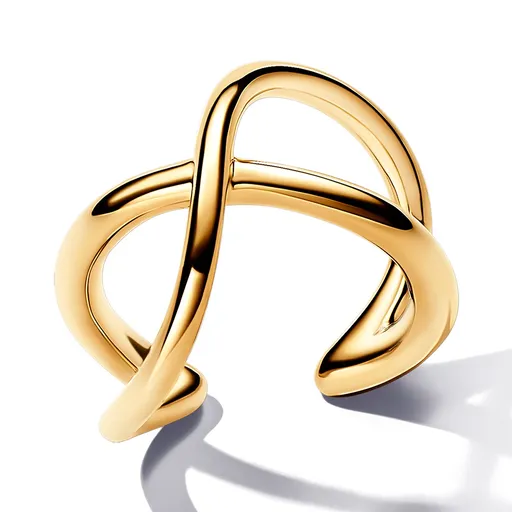 Pandora Pozlacená záušnice Nekonečno Essence Shine 263308C00