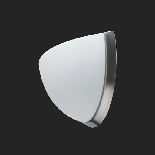 OSMONT NEL44592 NELA DL2 nástěnné skleněné svítidlo nerez broušená / bílá IP43 60W E27 HF