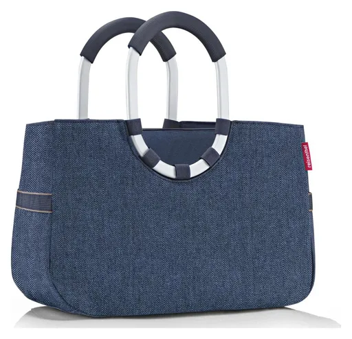 Dámská taška Reisenthel Loopshopper M Herringbone Dark Blue