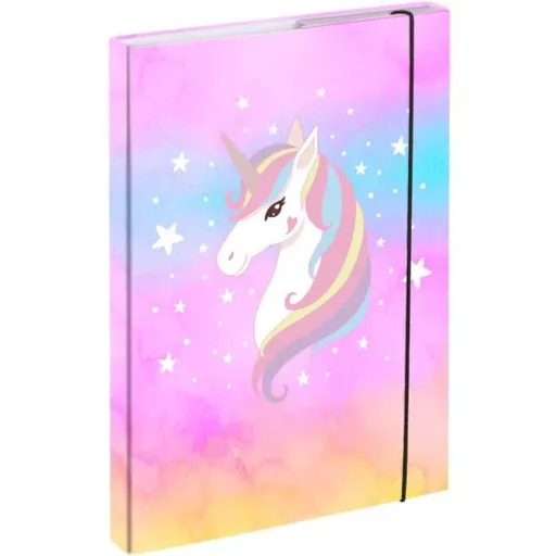 BAAGL RAINBOW UNICORN Desky na školní sešity A4, růžová, velikost