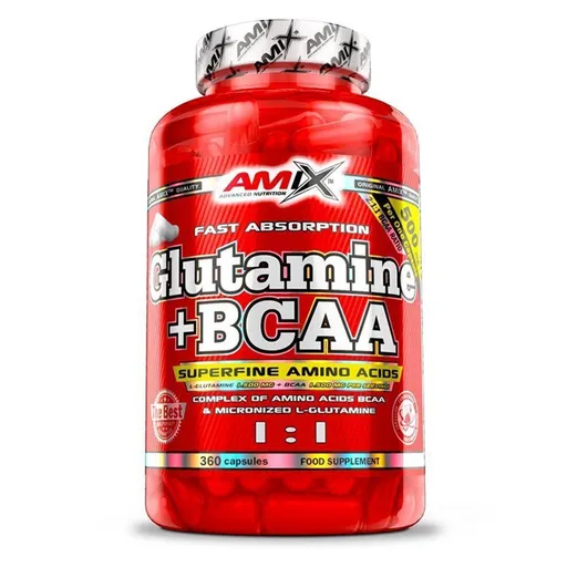 Amix Nutrition Glutamine + BCAA - 360 kapslí