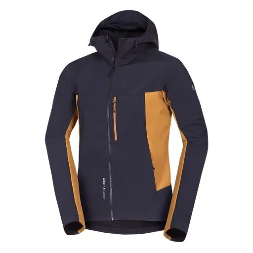 Northfinder GILBEROG Pánská hybridní softshellová bunda, černá, velikost