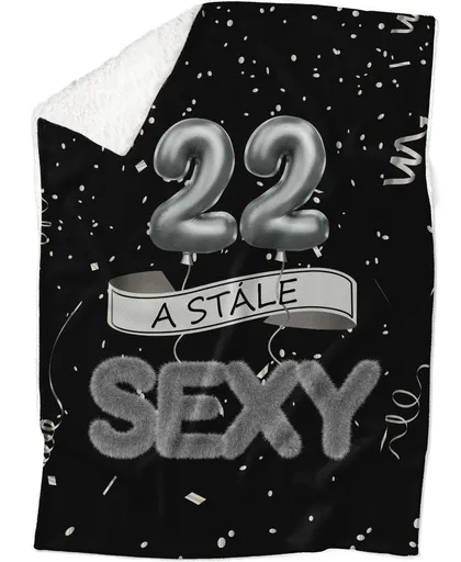 Deka Stále sexy – Černá (věk: 22, Podšití beránkem: ANO)