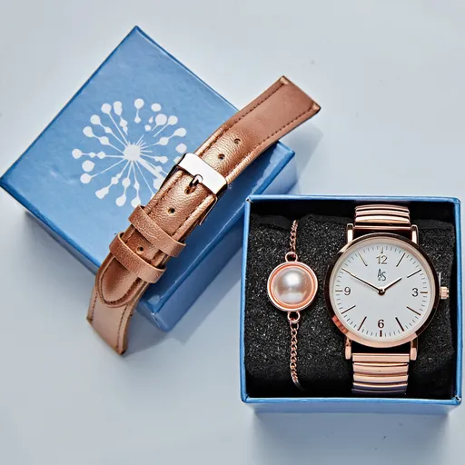 3dílná souprava ve vzhledu růžového zlata Amélie di Santi