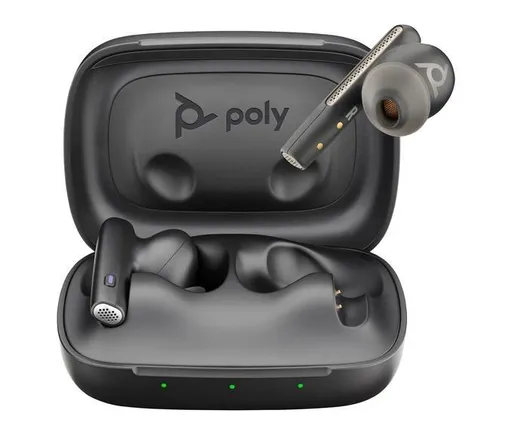 Poly Voyager Free 60 MS Teams bluetooth headset, BT700 USB-C adaptér, nabíjecí pouzdro, černá