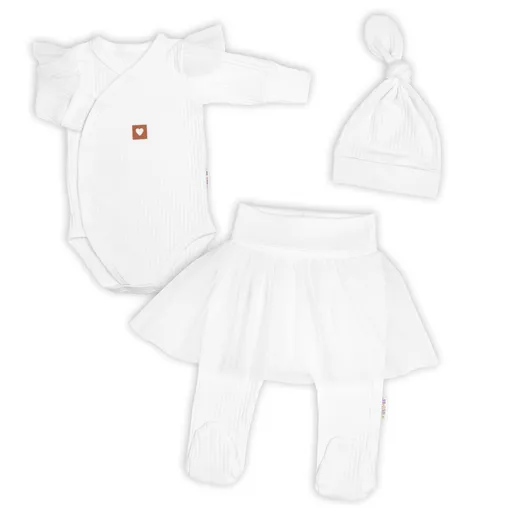 Baby Nellys Rostoucí souprava 3D Lux, Sweet Angel - bílá