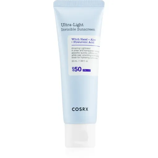 Cosrx Ultra-Light Invisible Sunscreen ultra lehký opalovací krém na obličej a tělo SPF 50+ 50 ml