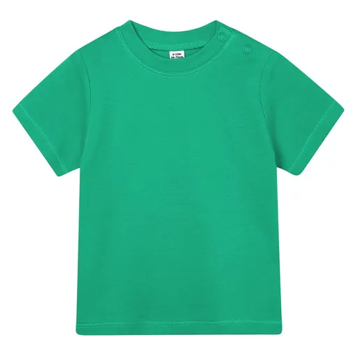 Babybugz Jednobarevné kojenecké tričko - Středně zelená | 0-3 měsíce