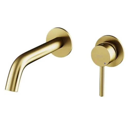 BESCO Podomítková umyvadlová baterie VEO zlatá broušená BABUVSBZ