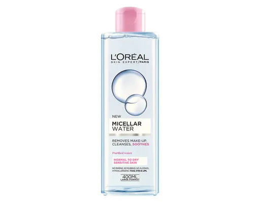 L'Oréal Paris Micelární voda pro normální a suchou citlivou pleť 3v1 (Micellar Water) 400 ml