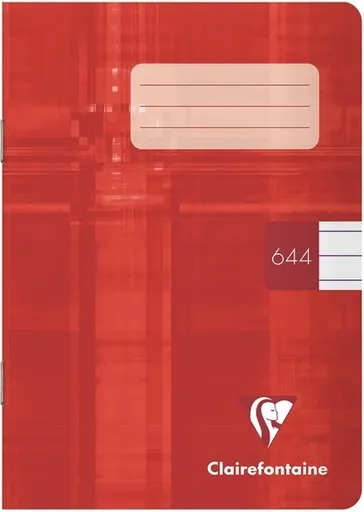 Školní sešit Clairefontaine Metric A6 "644", červený