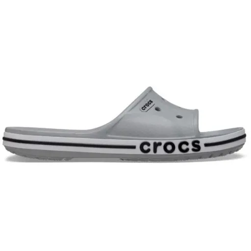 Crocs BAYABAND SLIDE Unisex pantofle, šedá, velikost 36/37