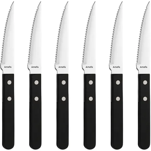 Amefa 6dílná sada steakových nožů Pizza