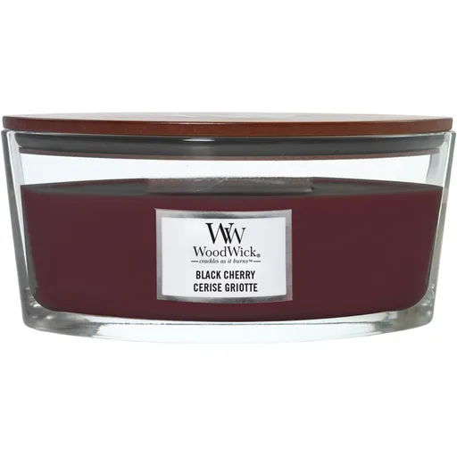 WoodWick Vonná svíčka loď Black Cherry, 453 g