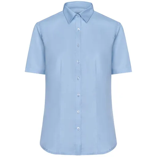 James & Nicholson (Daiber) Dámská košile s krátkým rukávem JN683 - Světle modrá | S