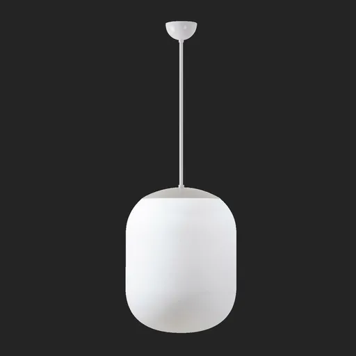 OSMONT TAN67362 TANIA S2 závěsné skleněné svítidlo bílá IP40 3000 K 41W LED nouzové kombinované 3 h