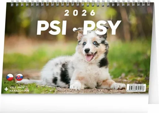 Psi 2026 - stolní kalendář
