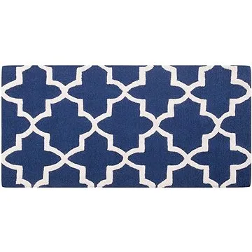 Modrý bavlněný koberec 80x150 cm SILVAN, 62662 (beliani_62662)