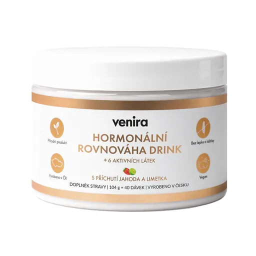 Venira Hormonální rovnováha drink jahoda-limetka 104 g