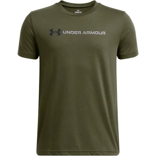 Under Armour LOGO WORDMARK Dětské tričko, tmavě zelená, velikost M
