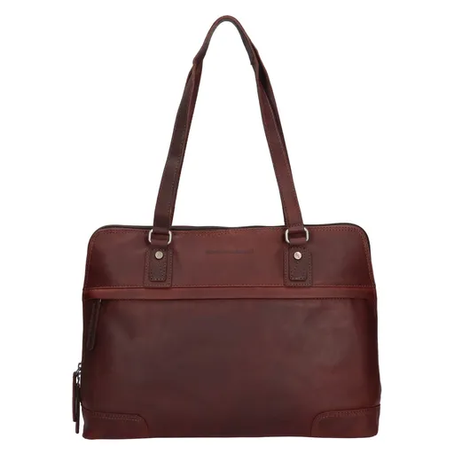 Dámská kožená kabelka na notebook The Chesterfield Brand Alice - hnědá