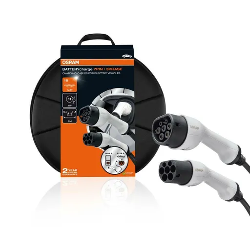 OSRAM BATTERYcharge 7PIN dobíjecí kabel pro elektromobily 3PHASE 16 AMP 1ks OCC21P05