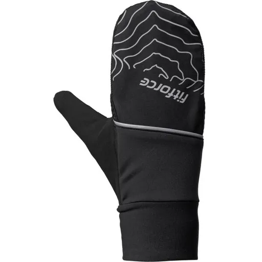 Fitforce PHANTOM Rukavice na běhání, černá, velikost