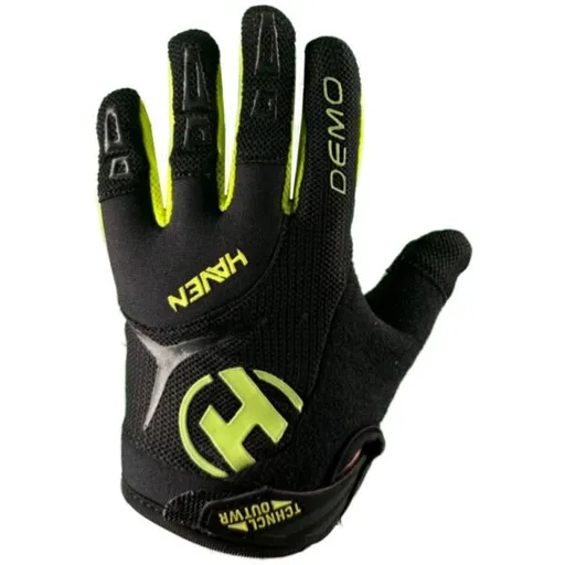 HAVEN DEMO LONG KID Dětské rukavice na kolo, černá, velikost
