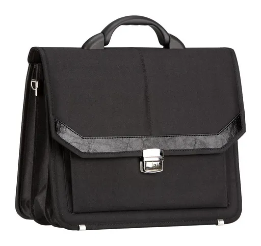 Pánská aktovka REAbags 7253-T Black/Nickel