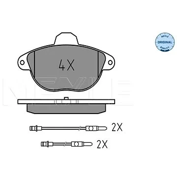 MEYLE Brzdové destičky přední (0252314617/W)