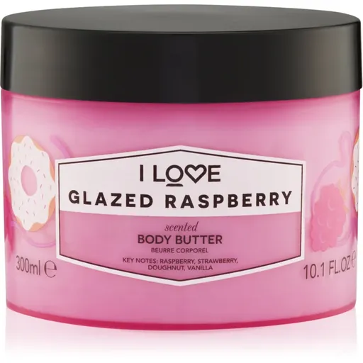I Love Glazed Raspberry tělové máslo 330 ml