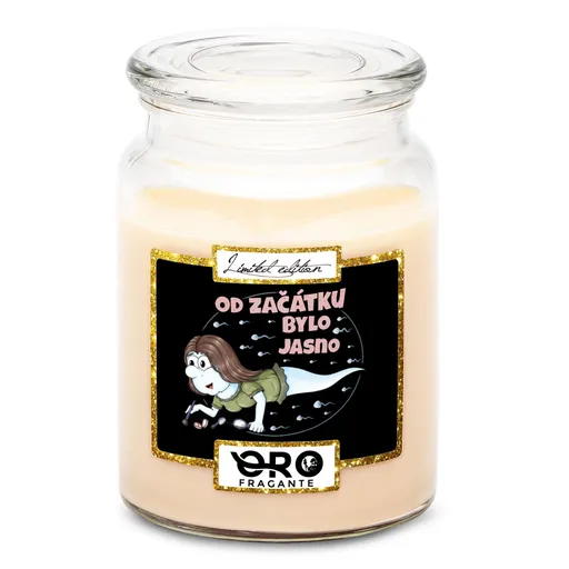Svíčka Kosmetická spermie (Vůně svíčky: Vanilka)