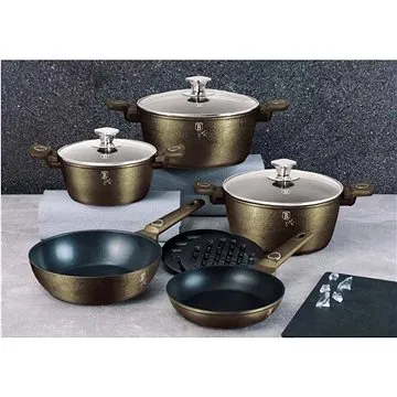 BERLINGERHAUS Sada nádobí s titanovým povrchem 10 ks Crystal Collection (BH-7773)