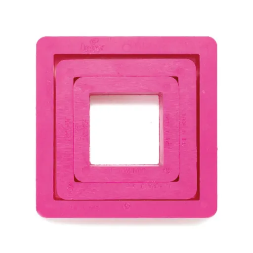 Decora Sada vykrajovátek čtverečky 3 ks