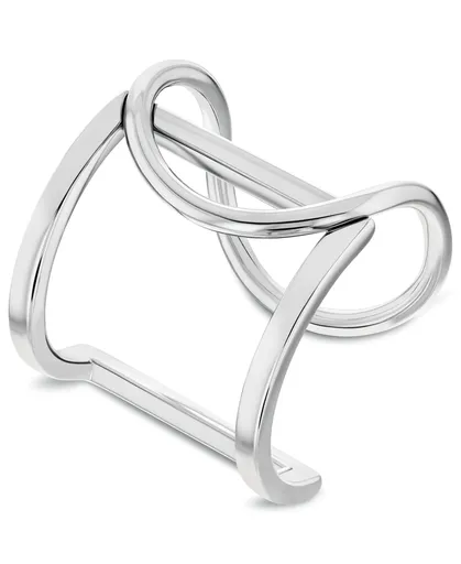 Calvin Klein Půvabný otevřený prsten Contoured Geometry 35000755 54 mm