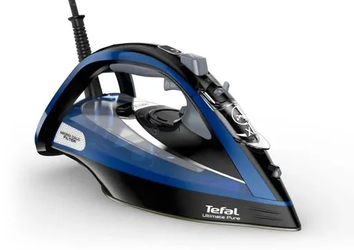 Tefal Ultimate Pure FV9848E0 napařovací žehlička, 3200 W, Anti-Drip, automatické vypnutí, modrá / černá