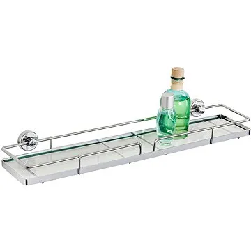 WENKO BEZ VRTÁNÍ PowerLoc SION - nástěnná polička, chrom (z17821100)