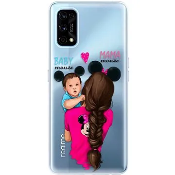 iSaprio Mama Mouse Brunette and Boy pro Realme 7 Pro (mmbruboy-TPU3-RLM7pD)